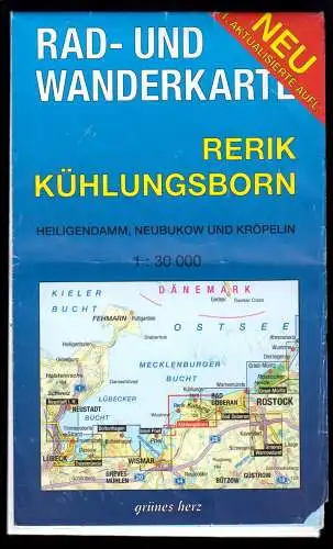 Rad- und Wanderkarte, Rerik, Kühlungsborn, 2012