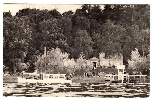 AK, Buckow Märkische Schweiz, Restaurant Fischerkehle am Schermützelsee, 1964