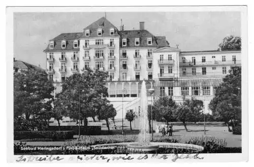 AK, Seebad Heringsdorf auf Usedom, FDFGB-Heim "Solidarität", 1951