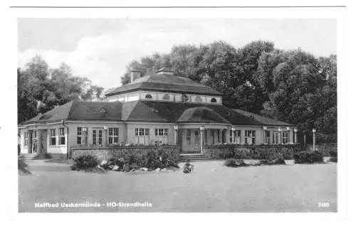 AK, Ueckermünde, HO-Strandhalle, 1955