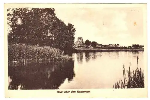 AK, Gramzow Uckermark, Blick über den Kantorsee, um 1957