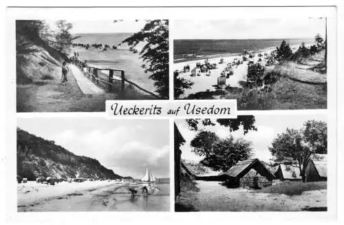 AK, Ueckeritz auf Usedom, vier Abb., 1961