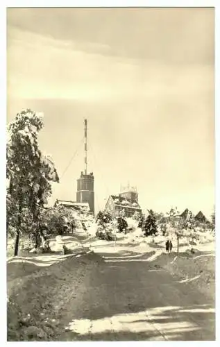 AK, Brotterode Thür. Wald, Inselsberg, Gipfelbebauung, 1960