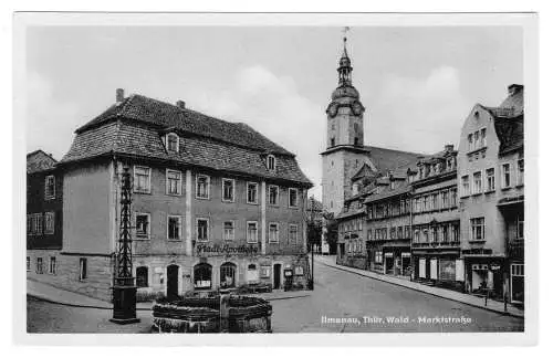 AK, Ilmenau Thür., Marktstr., 1953