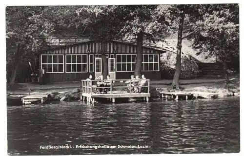 AK, Feldberg Meckl., Erfrischungshalle am Schmalen Luzin, 1966