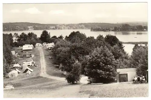 AK, Retzow b. Lychen, Zeltplatz Rehberge am Wurlsee, 1972