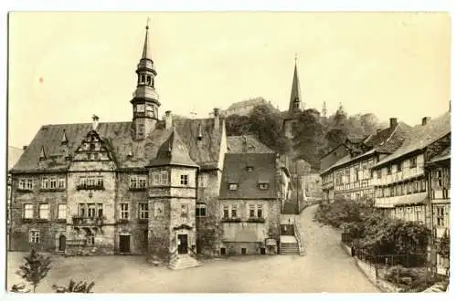 AK, Blankenburg Harz, Rathaus, 1958