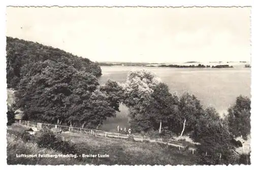 AK, Feldberg Meckl., Blick vom Hüttenberg auf den Breiten Luzin, 1961