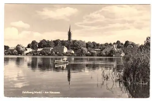 AK, Feldberg Meckl., Teilansicht vom Haussee, 1965