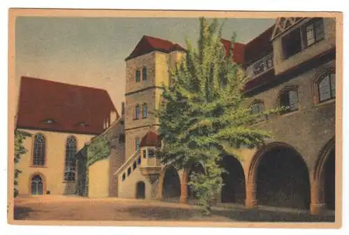 AK, Halle Saale, Moritzburg, früher DDR-Farbdruck, um 1950