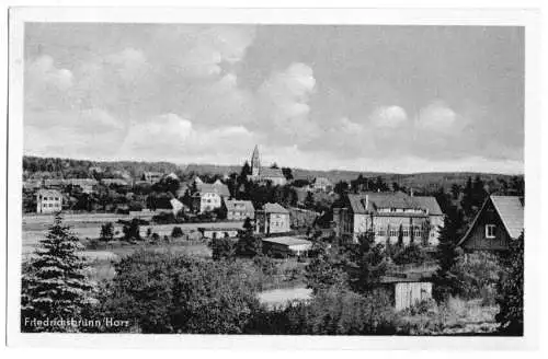 AK, Friedrichsbrunn Harz, Teilansicht, 1956