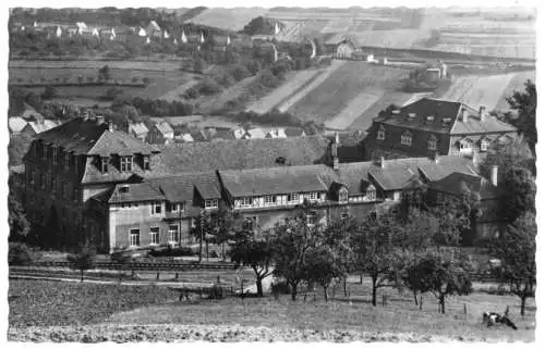 AK, Lengenfeld unterm Stein, Blick auf das FDGB-Heim "Bischofsstein", 1961