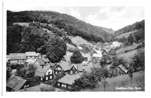 AK, Gießübel Thür. Wald, Teilansicht, 1957