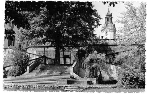 AK, Rudolstadt Thür., Freilichbühne auf der Heidecksburg, 1956
