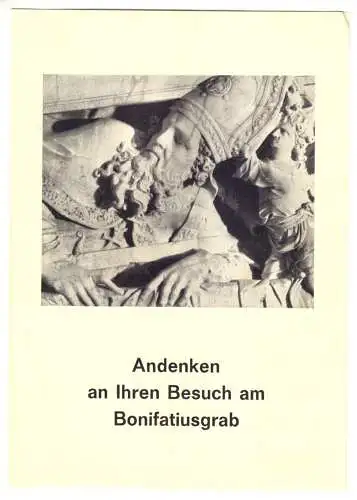 Fulda, Andenken an Ihren Besuch am Bonfatiusgrab, 1967
