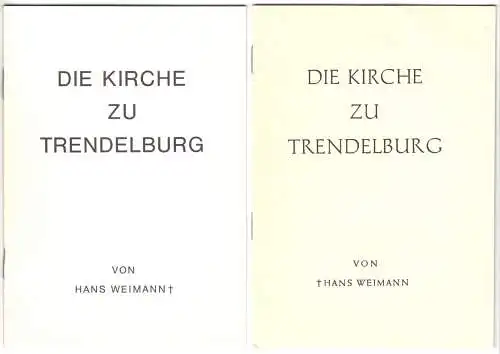 tour. Prospekt, Die Kirche zu Trendelburg - zwei Versionen, 1970er