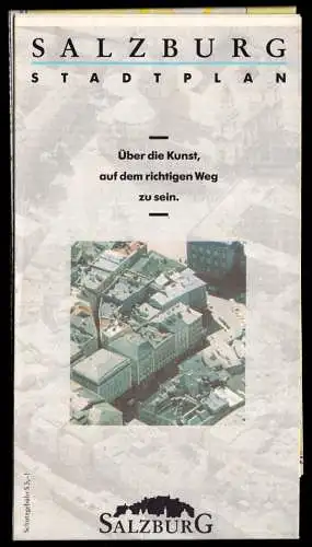 Stadtplan, Salzburg, 1989