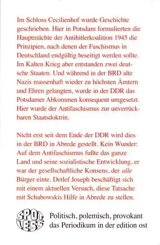 Joseph, Detlef; "Antifaschismus war hier Staatsdoktrin", 2009