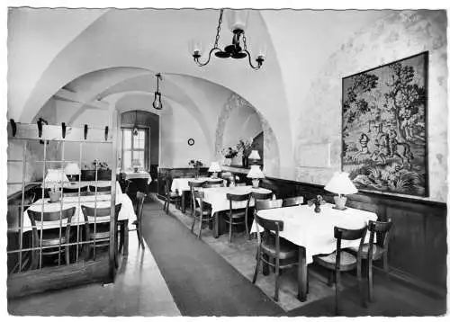 AK, Gattendorf über Hof Saale, Hotel - Restaurant Schloß Gattendorf, Speisesaal