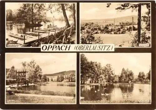AK, Oppach Oberlausitz, vier Abb., 1963