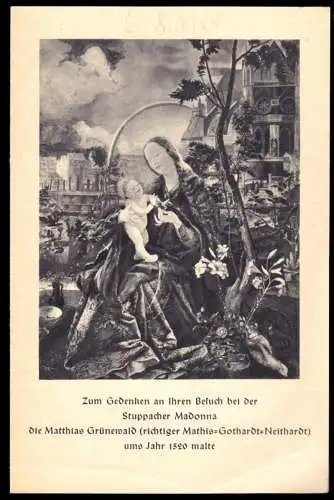 Prospekt, Die Stuppacher Madonna des Matthias Grünewald, um 1954