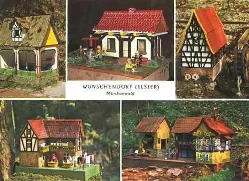 AK, Wünschendorf Elster, Märchenwald, 5 Abb., 1986