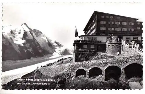 AK, Kaiser-Franz-Josefhaus mit Großglockner, ca. 1958