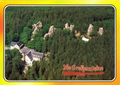 AK, Ehrenfriedersdorf, Greifensteine, Luftbild, um 1998