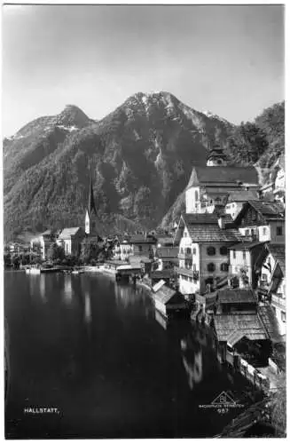 AK, Hallstatt, Teilansicht 1, Echtfoto, 1929