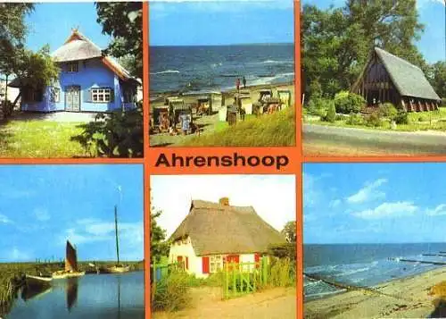 AK, Ahrenshoop, 6 Abb., u.a. Deichhaus, 1983