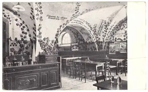 AK, Lambach O. Ö., Stifts-Weinstüberl, Gastraum, 1924