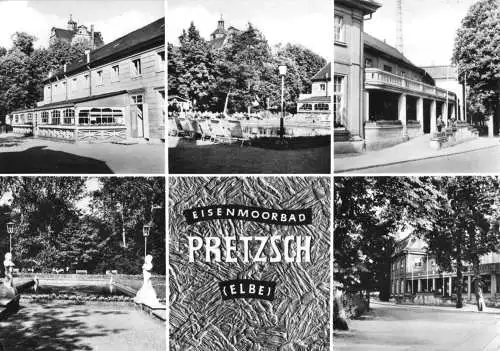 AK, Pretzsch Elbe, Eisenmoorbad, fünf Abb., 1965