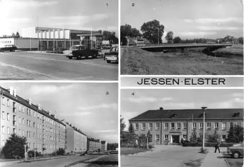 AK, Jessen Elster, vier Abb., u.a. Kulturhaus, 1982