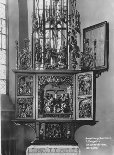 AK, Annaberg - Buchholz Erzgeb., Bergaltar der St. Annenkirche, 1963