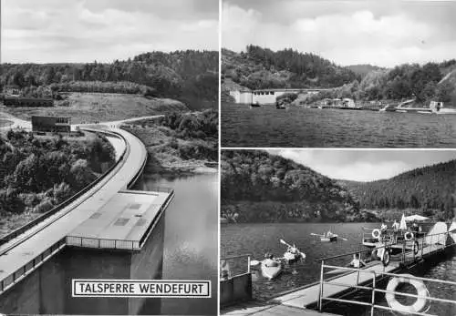 AK, Altenbrak Harz, OT Wendefurt, Talsperre, drei Abb., 1973