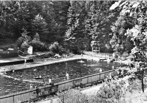 AK, Schöna Sächs. Schweiz, Waldbad, 1981