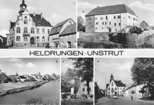 AK, Heldrungen Unstrut Kr. Artern, fünf Abb., 1987