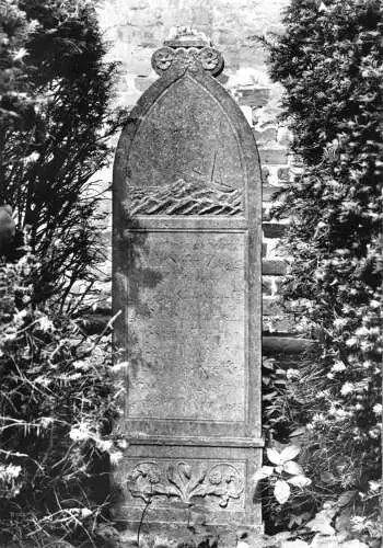 AK, Ostseebad Prerow Darß, Seemannskirche, Kirchhof, Grabstein, 1981
