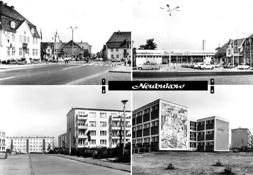 AK, Neubuckow Kr. Bad Doberan, vier Abb., 1976
