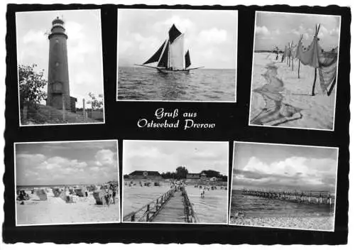 AK, Ostseebad Prerow Darss, sechs Abb., 1965