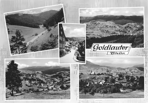 AK, Goldlauter Thür. Kr. Suhl, fünf Abb., gestaltet, 1963