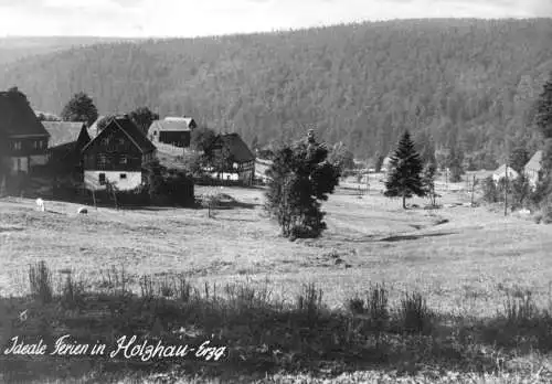 AK, Holzhau Erzgeb., Teilansicht, 1965