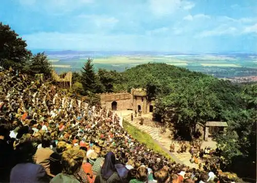 AK, Thale Harz, Harzer Bergtheater, belebt, 1971