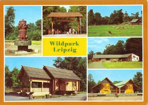 AK, Leipzig, Wildpark Leipzig, sechs Abb., 1982