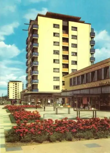 AK, Eisenhüttenstadt, Hochhäuser in der Leninallee, 1968