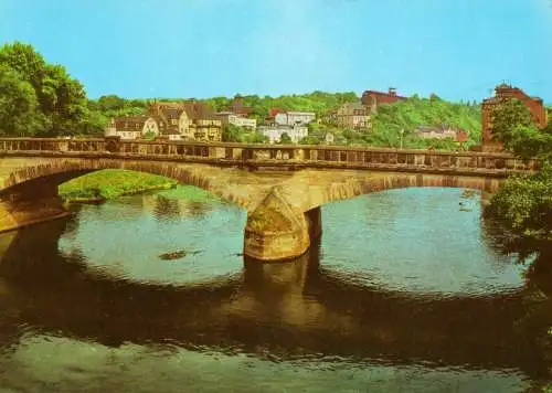 AK, Bad Kösen, Saalebrücke, 1973