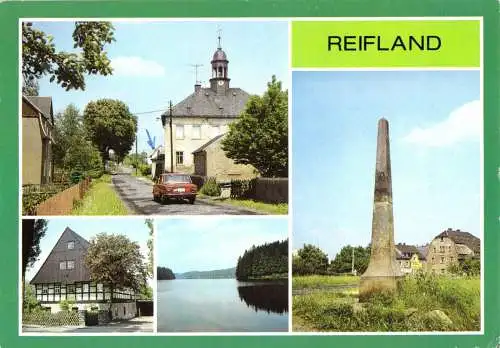AK, Reifland Erzgeb., Kr. Marienberg, vier Abb., um 1989
