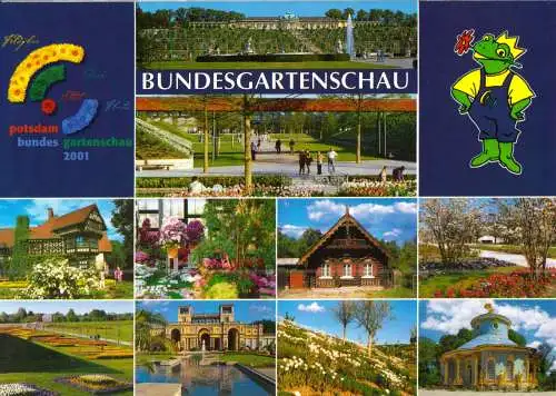 AK, Potsdam, Bundesgartenschau 2001, Version 2, neun Abb.