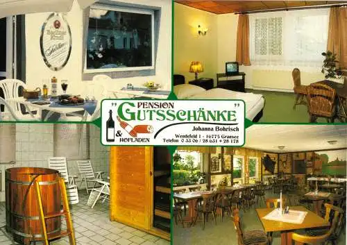 AK, Gransee, Pension Gutsschänke, vier Abb., um 1998