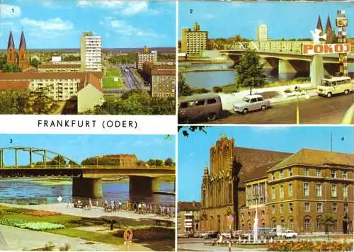 AK, Frankfurt Oder, vier Abb., 1975